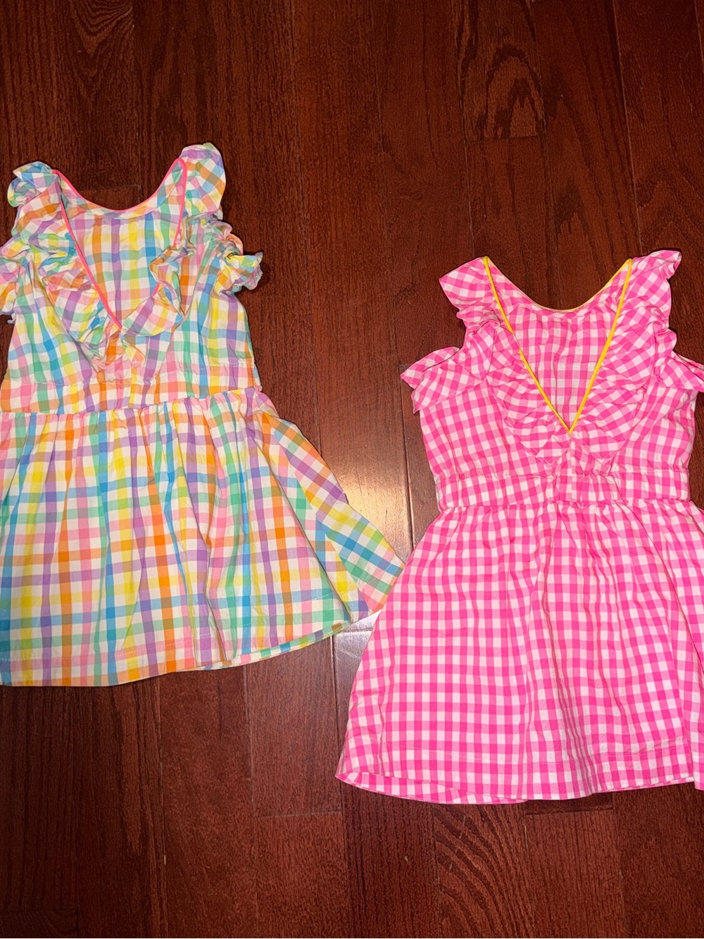 NWT- BUNDLE OF CREWCUTS Gingham Dresses for Girls- Size 3